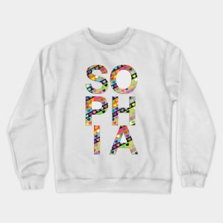 Sophia, name, typography Crewneck Sweatshirt